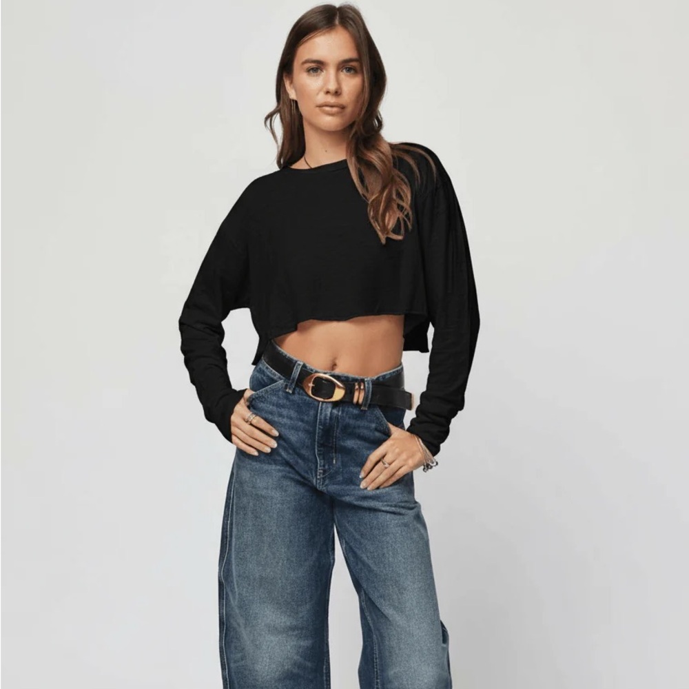 Stillwater The Boyfriend Cropped Lon Sleeve Tee